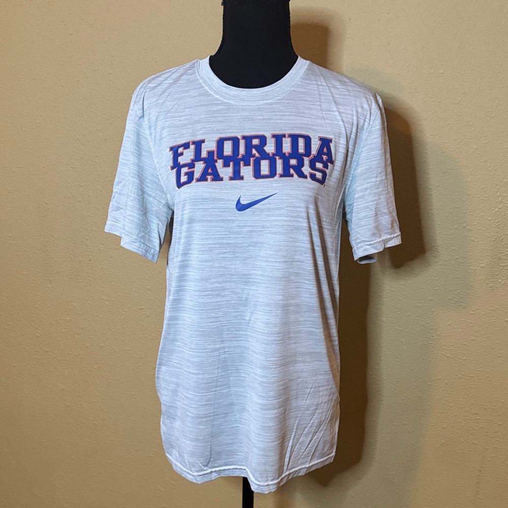 Nike Florida Gators Grey Short Sleeve Dri-Fit The Nike Tee Size Small